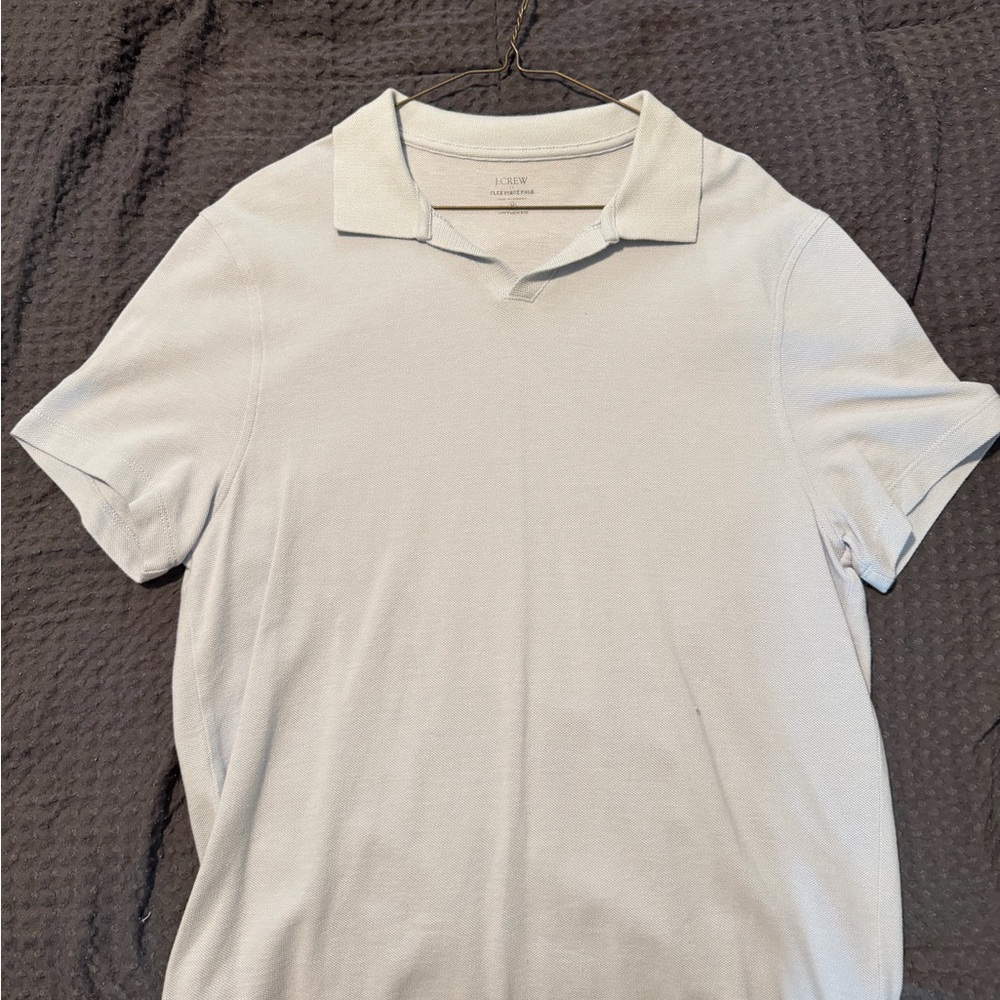 J. Crew Men's Light Blue Polo Shirt